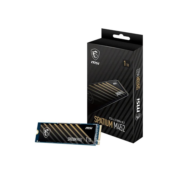 SSD|MSI|300xTBW rating|MTBF 1500000 h|Read speed 3600 MB/s|Write speed 3100 MB/s|NVMe Yes|PCI Express 4.0|M.2|1000 GB|SPATIUM M452|S78-440L970-P83