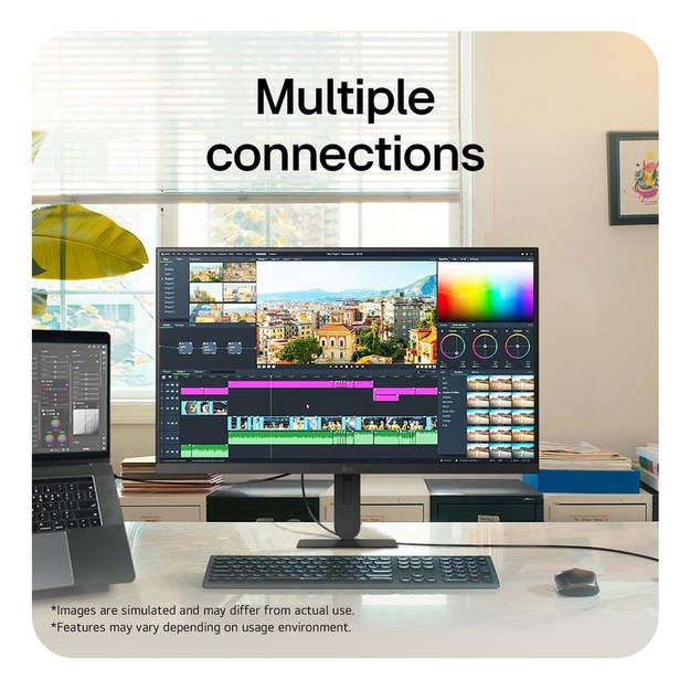 LCD Monitor|LG|27  |3840 x 2160 pixels|4K Ultra HD|Native aspect ratio 16:9|LCD|Flat|27U710B-B