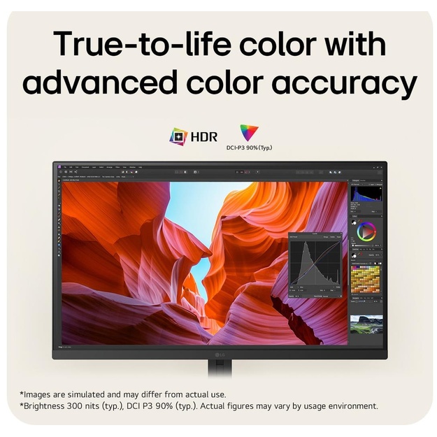 LCD Monitor|LG|27  |3840 x 2160 pixels|4K Ultra HD|Native aspect ratio 16:9|LCD|Flat|27U710B-B