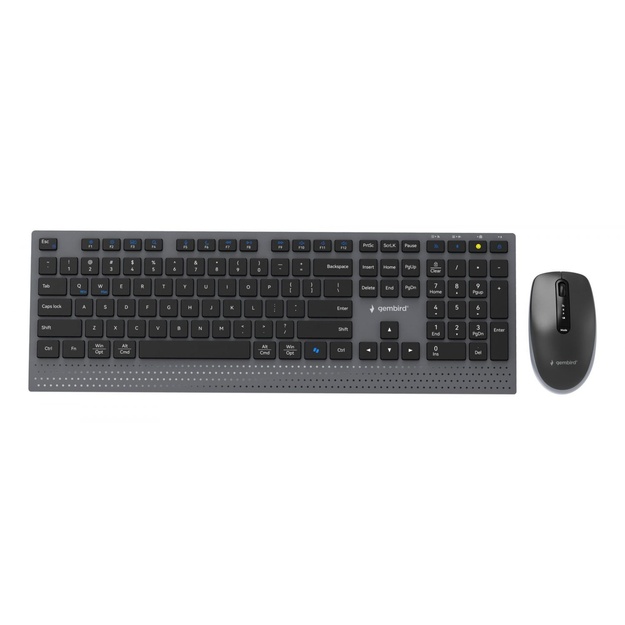 KEYBOARD +MOUSE WRL ENG/BK KBS-WPS-02 GEMBIRD