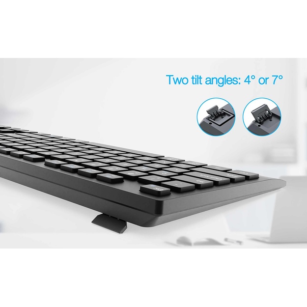 KEYBOARD +MOUSE WRL ENG/BK KBS-WPS-02 GEMBIRD