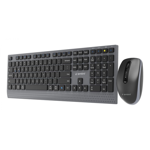 KEYBOARD +MOUSE WRL ENG/BK KBS-WPS-02 GEMBIRD