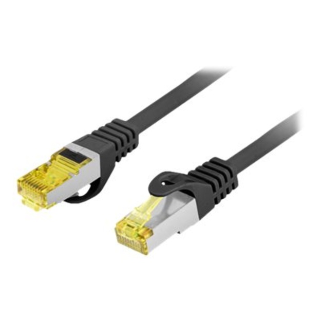 LANBERG Patchcord Cat.6A S/FTP LSZH CU 2m black