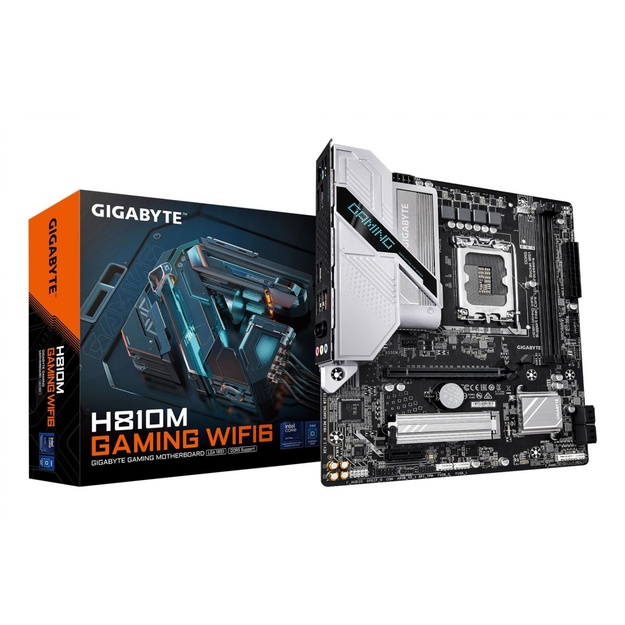 Mainboard|GIGABYTE|1xNumber of M.2 (M) slots|micro ATX|Intel H810|Bluetooth Yes|Wi-Fi Yes|2xSlots|RAM DDR5-SDRAM|LGA 1851 (Socket V1)|H810MGAMINGWIFI6