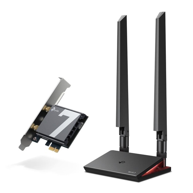 TP-LINK BE9300 Tri-Band Wi-Fi 7 Bluetooth PCI Express Adapter