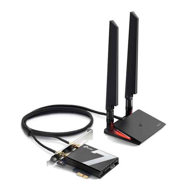 TP-LINK BE9300 Tri-Band Wi-Fi 7 Bluetooth PCI Express Adapter