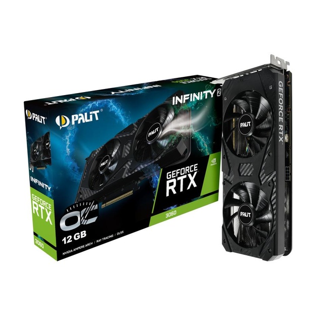 Graphics Card|PALIT|NVIDIA|GeForce RTX 3060|1320 MHz|12 GB|GDDR6|192 bit|PCI Express 4.0|Active|NE63060U19K9-PG190L