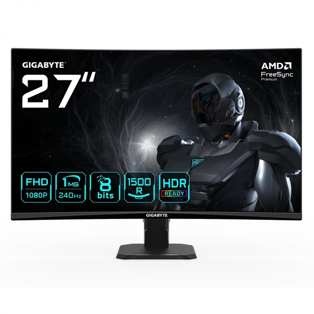 LCD Monitor|GIGABYTE|27  |1920 x 1080 pixels|Full HD|Native aspect ratio 16:10|LED|Curved|GS27FC2EK