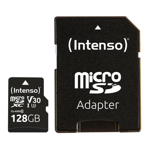 Atminties kortelė su adapteriu MEMORY MICRO SDXC 128GB C10/W/ADAPTER 3433491 INTENSO