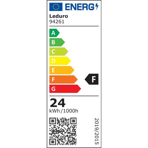 Lamp|LEDURO|Power consumption 24 Watts|Luminous flux 2000 Lumen|3000 K|220-240V|Beam angle 120 degrees|94261
