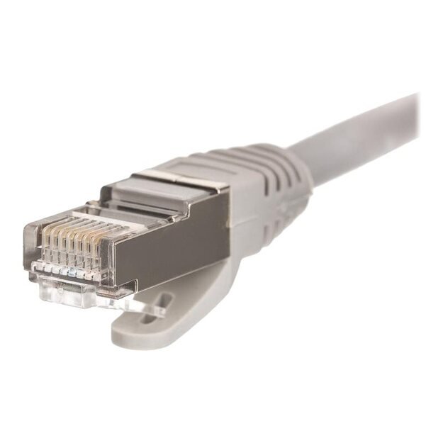 NETRACK BZPAT16F Netrack patch cable RJ45, snagless boot, Cat 6 FTP, 1m grey