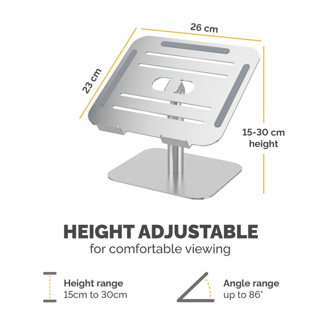 NB ACC DESK STAND/SILVER 100138880 FELLOWES
