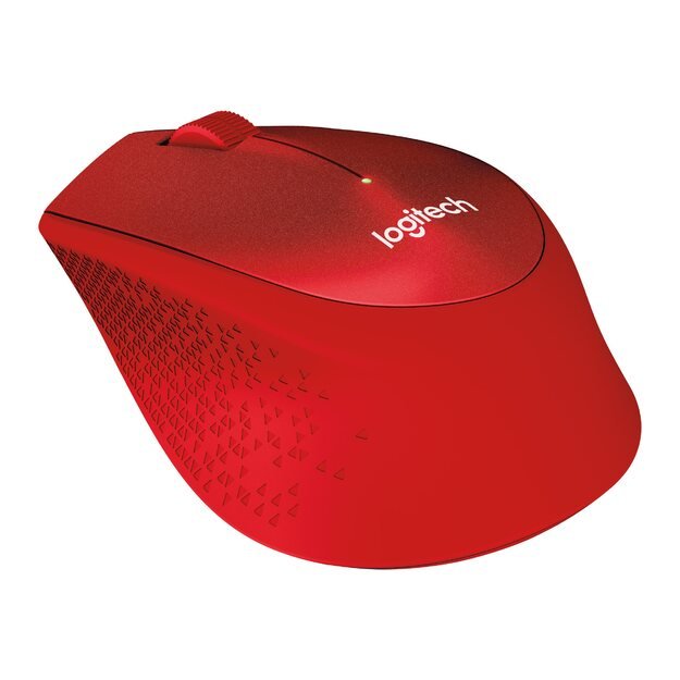 Kompiuterinė pelė belaidė LOGITECH M330 Silent Plus Red - 2.4GHZ - EMEA