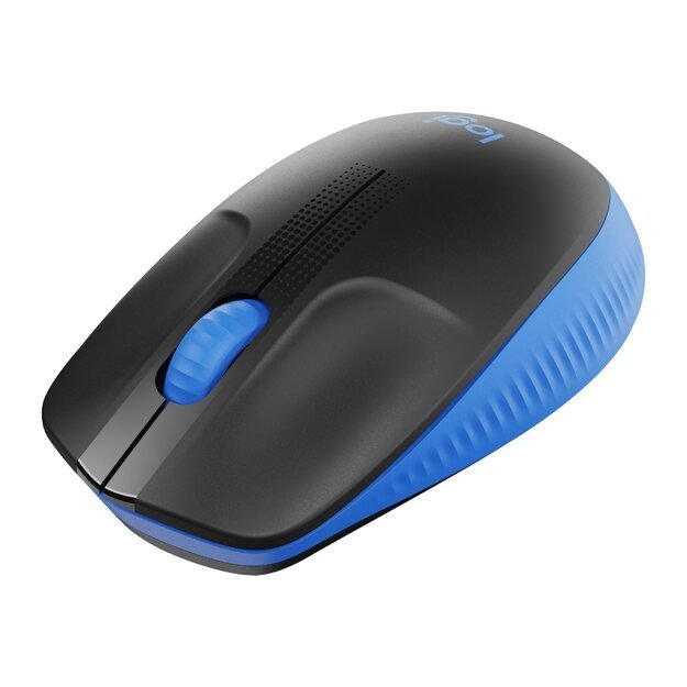 Kompiuterinė pelė belaidė LOGITECH M190 Full-size - BLUE - EMEA