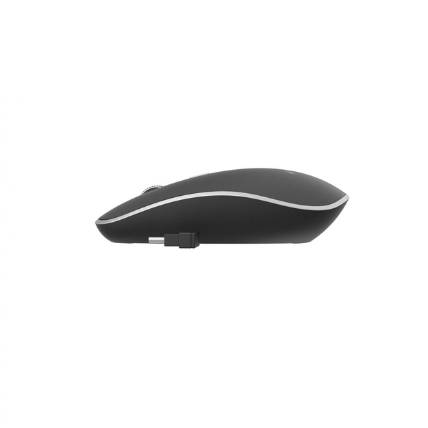 Kompiuterinė pelė belaidė MOUSE USB-C OPTICAL WRL BLACK/SILENT MUSW-4BSC-01 GEMBIRD