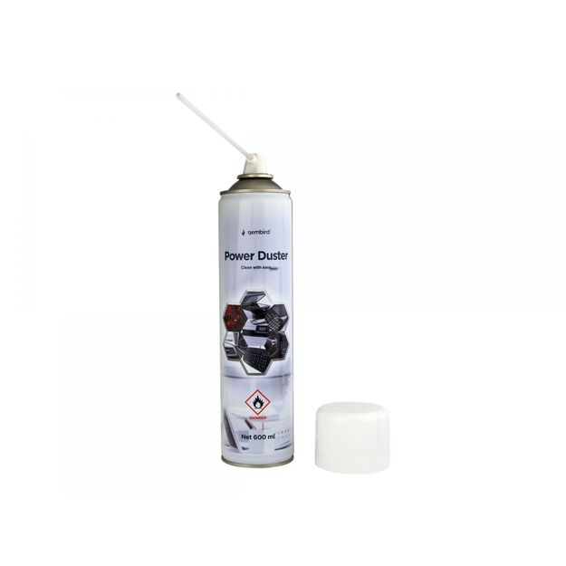 Suspaustas oras valymui GEMBIRD CK-CAD-FL600-01 Gembird compressed air duster (flammable), 600 ml