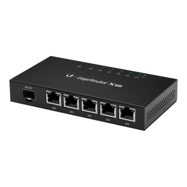 Maršrutizatorius UBIQUITI ER-X-SFP EdgeRouter ER-X-SFP 5 Gigabit RJ45 ports with passive PoE support 1xSFP