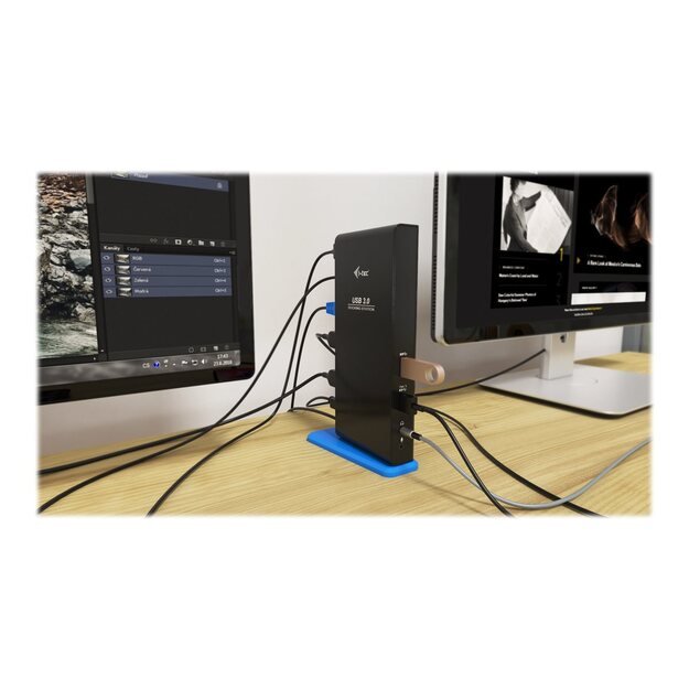 I-TEC USB 3.0/USB-C Dual HDMI Docking Station 2x HDMI 1x GLAN 2x USB 3.0 4x USB 2.0 1x Audio 1x Mic