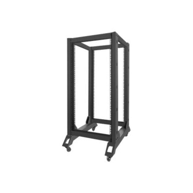 Komutacinė spinta pastatoma LANBERG OR01-6822-B open rack 19 22U/600x800mm black