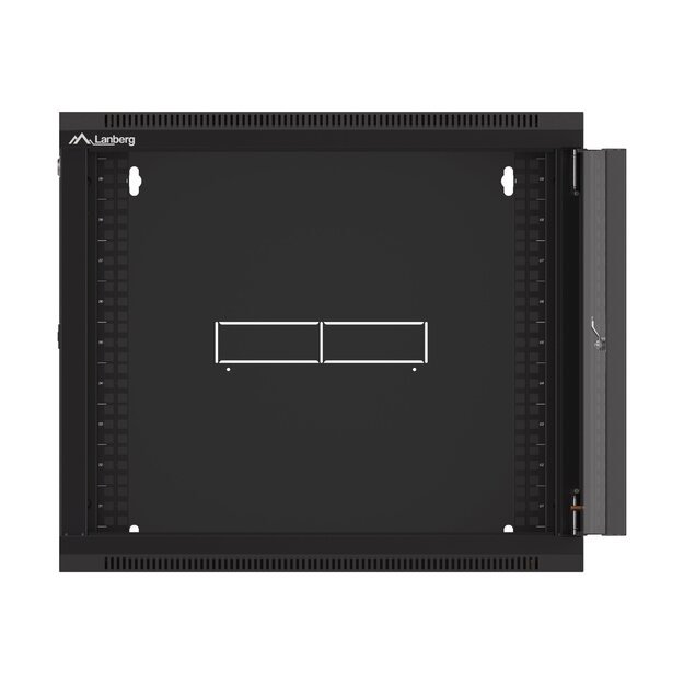 LANBERG 19inch wall-mounted rack 9U/570x450 demounted fast assembling flat pack black