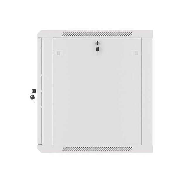 Komutacinė spinta pakabinama LANBERG 12U 600x600 steel doors grey flat pack