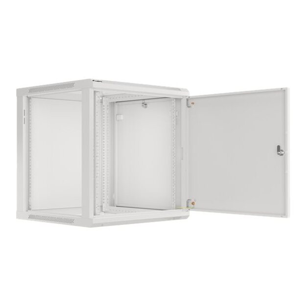 Komutacinė spinta pakabinama LANBERG 12U 600x600 steel doors grey flat pack 44