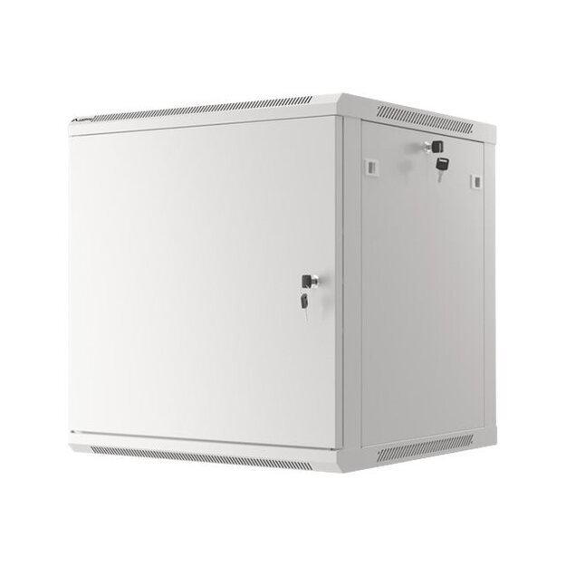 Komutacinė spinta pakabinama LANBERG 12U 600x600 steel doors grey flat pack 55