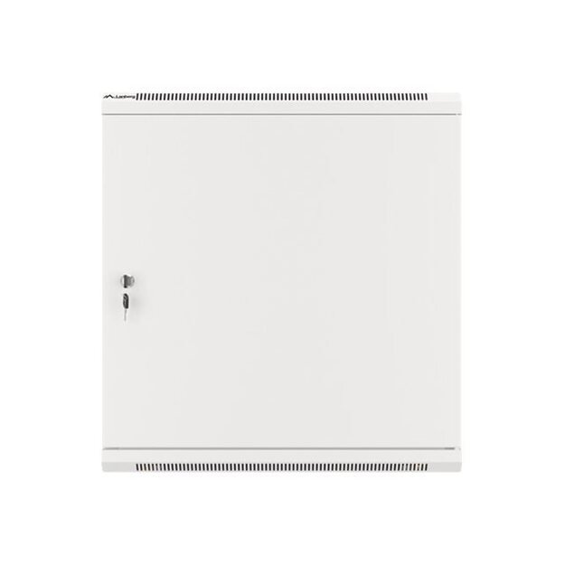 Komutacinė spinta pakabinama LANBERG 12U 600x600 steel doors grey flat pack 47