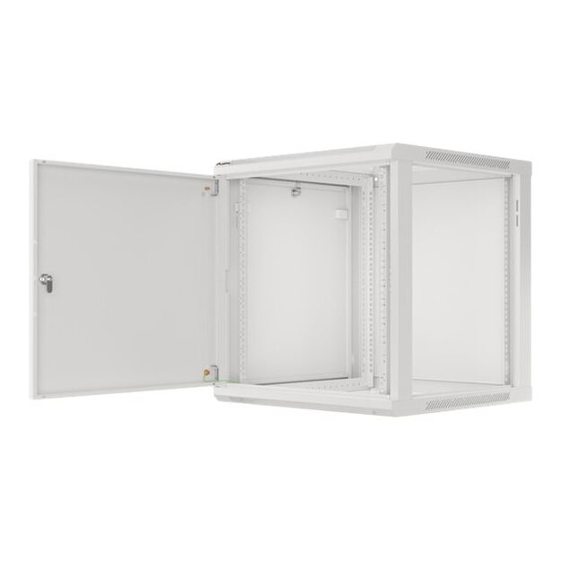 Komutacinė spinta pakabinama LANBERG 12U 600x600 steel doors grey flat pack 53