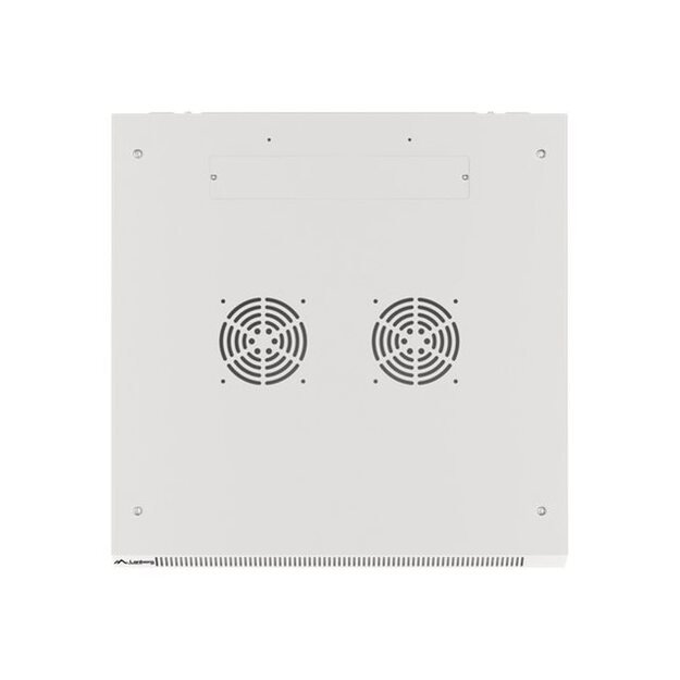 Komutacinė spinta pakabinama LANBERG 12U 600x600 steel doors grey flat pack 50