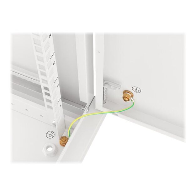 Komutacinė spinta pakabinama LANBERG 12U 600x600 steel doors grey flat pack 46