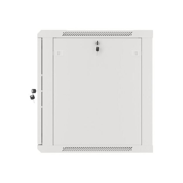 Komutacinė spinta pakabinama LANBERG 12U 600x600 steel doors grey flat pack 54