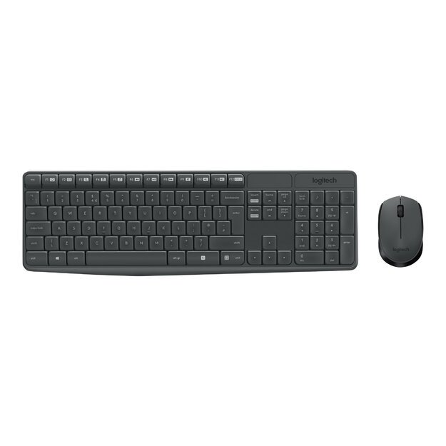 Klaviatūra + pelė komplektas KEYBOARD WRL COMBO MK235 ENG/DESKTOP 920-007931 LOGITECH