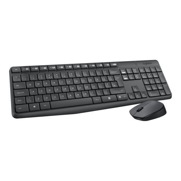 Klaviatūra + pelė komplektas KEYBOARD WRL COMBO MK235 ENG/DESKTOP 920-007931 LOGITECH