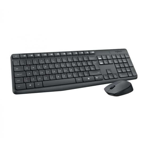 Klaviatūra + pelė komplektas KEYBOARD WRL COMBO MK235 ENG/DESKTOP 920-007931 LOGITECH