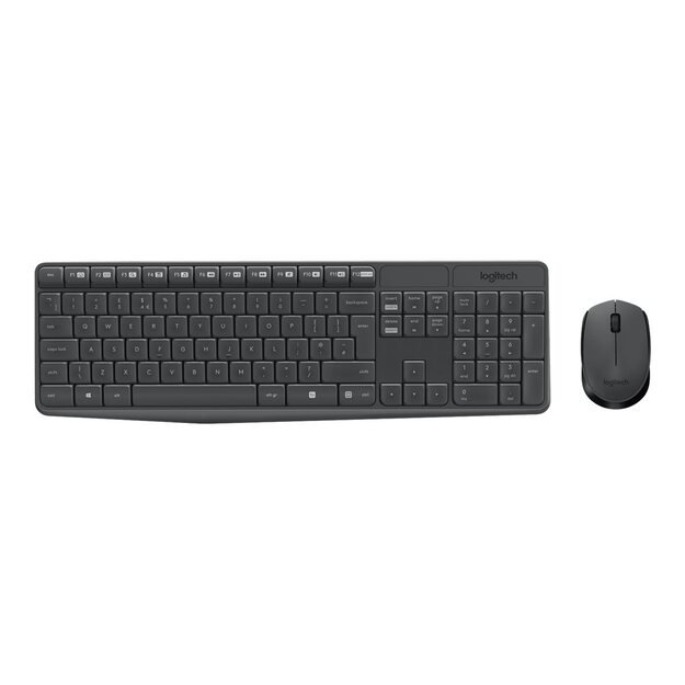 Klaviatūra + pelė komplektas KEYBOARD WRL COMBO MK235 ENG/DESKTOP 920-007931 LOGITECH