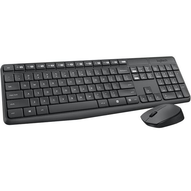 Klaviatūra + pelė komplektas KEYBOARD WRL COMBO MK235 ENG/DESKTOP 920-007931 LOGITECH