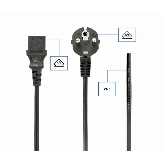 CABLE POWER EU 3M/PC-186-VDE-3M GEMBIRD