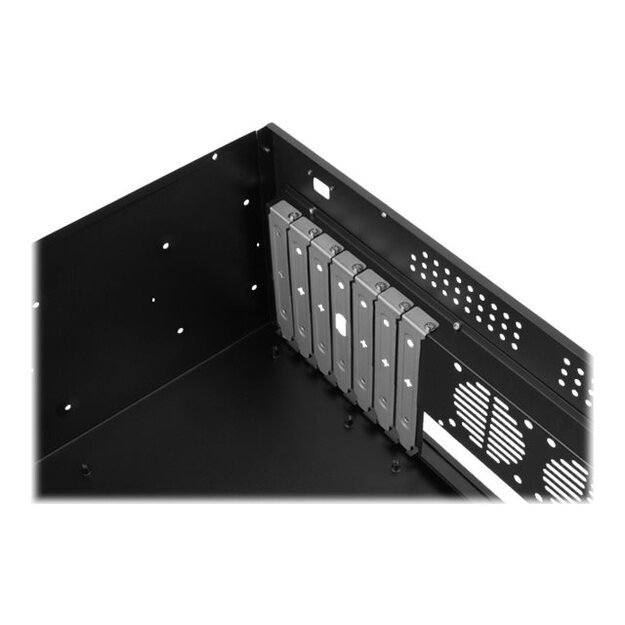 LANBERG rackmount server chassis  ATX 350/10 19/4U 14