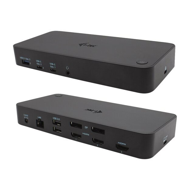 I-TEC USB 3.0 / USB-C / Thunderbolt 3x 4K Docking Station + Power Delivery 100W 31