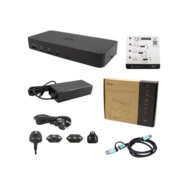 I-TEC USB 3.0 / USB-C / Thunderbolt 3x 4K Docking Station + Power Delivery 100W