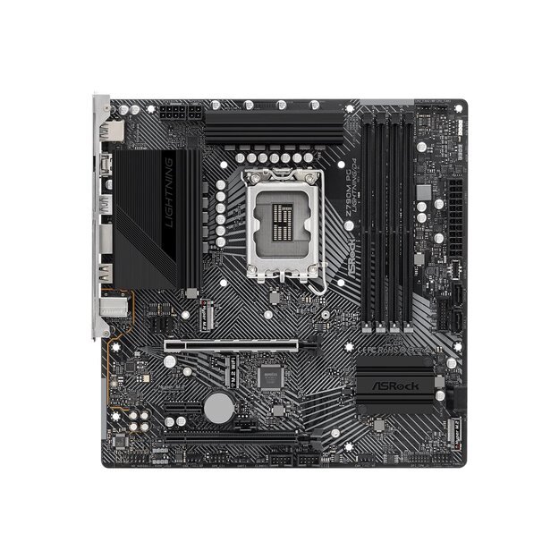 Pagrindinė plokštė ASROCK Z790M PG LIGHTNING LGA1700 mATX MB 4xDDR5 4xSATA