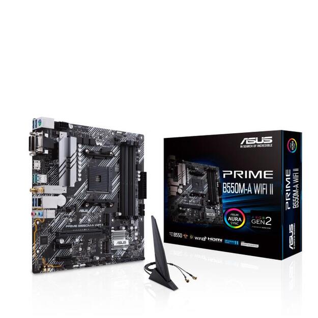 Pagrindinė plokštė|ASUS|AMD B550|SAM4|MicroATX|Memory DDR4|Memory slots 4|2xPCI-Express 3.0 1x|1xPCI-Express 4.0 16x|2xM.2|1x15pin D-sub|1xDVI-D|1xHDMI|2xAudio-In|1xAudio-Out|6xUSB 3.2|1xPS/2|1xRJ45|PRIMEB550M-AWIFIII