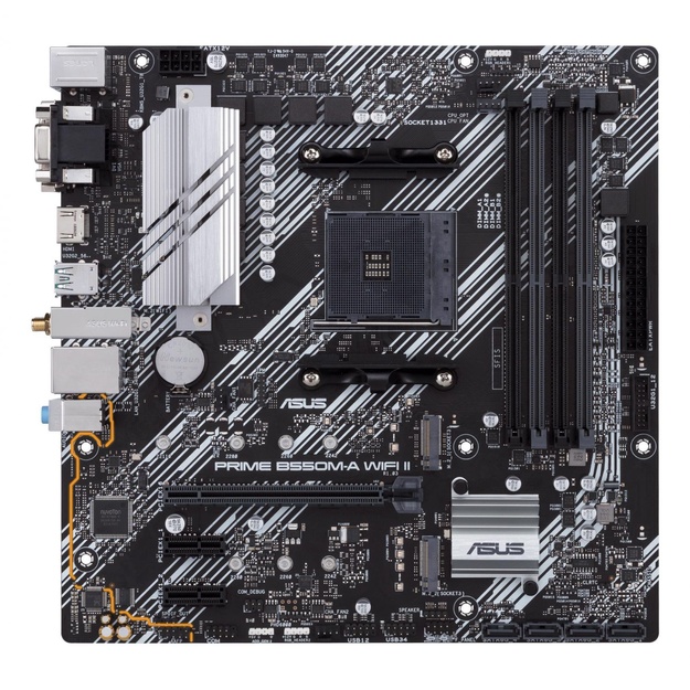 Pagrindinė plokštė|ASUS|AMD B550|SAM4|MicroATX|Memory DDR4|Memory slots 4|2xPCI-Express 3.0 1x|1xPCI-Express 4.0 16x|2xM.2|1x15pin D-sub|1xDVI-D|1xHDMI|2xAudio-In|1xAudio-Out|6xUSB 3.2|1xPS/2|1xRJ45|PRIMEB550M-AWIFIII