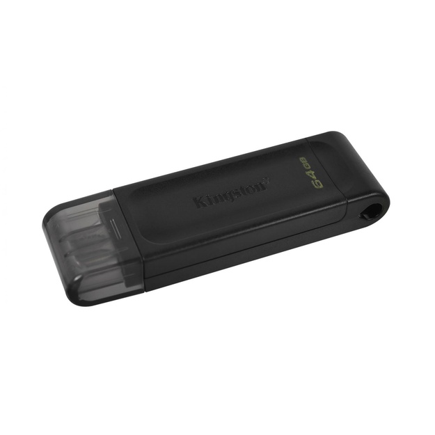 USB raktas MEMORY DRIVE FLASH USB-C 64GB/DT70/64GB KINGSTON