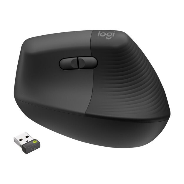 Kompiuterinė pelė belaidė LOGITECH LIFT FOR BUSINESS LEFT - GRAPHITE / BLACK - EMEA 24