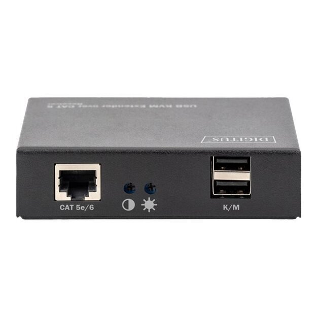 DIGITUS DS-51201 KVM Extender USB 1 Local + 1 Remote User up to 200M CAT5 UTP resolution 1920x1080 at 60Hz