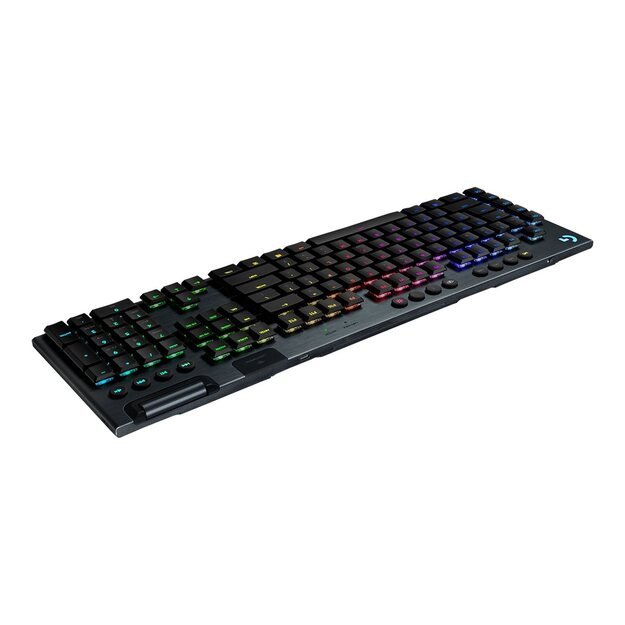 Belaidė klaviatūra LOGITECH G915 LIGHTSPEED Wireless RGB Mechanical Gaming - GL Tactile - CARBON - US INTNL - INTNL