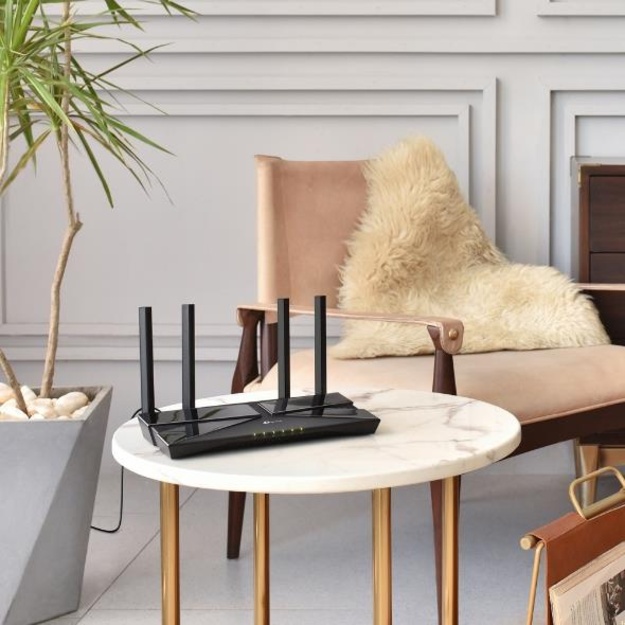 Maršrutizatorius TP-LINK 1800Mbps Wi-Fi 6 1 WAN 4x10/100/1000M antennas 4 ARCHERAX23