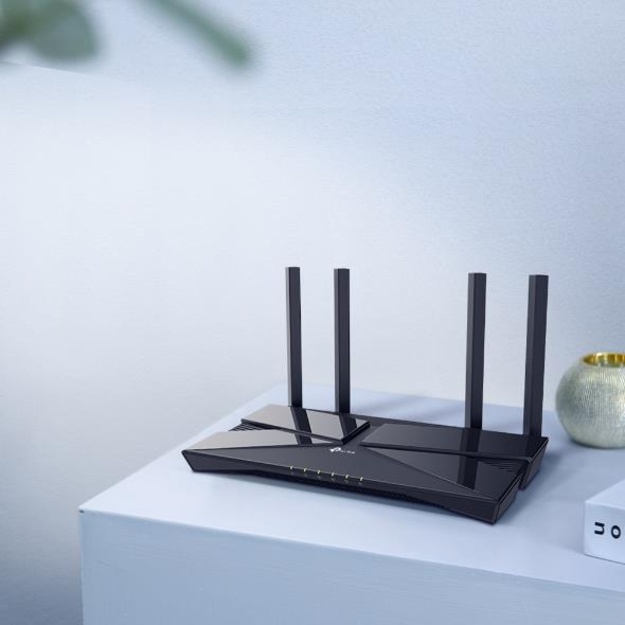 Maršrutizatorius TP-LINK 1800Mbps Wi-Fi 6 1 WAN 4x10/100/1000M antennas 4 ARCHERAX23